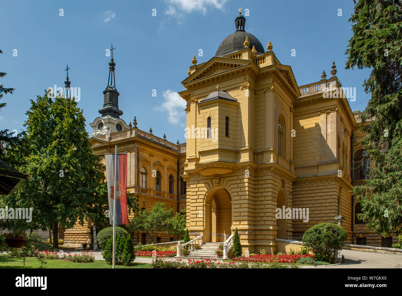 Patriarchalische Palace, Sremski Karlovci, Serbien Stockfoto