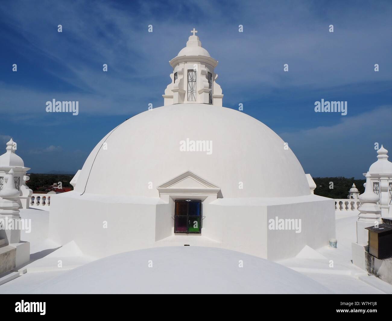 Nicaragua, León, Kathedrale, Real und renommierten Basilika Kathedrale der Himmelfahrt der Jungfrau Maria, Dach. Stockfoto