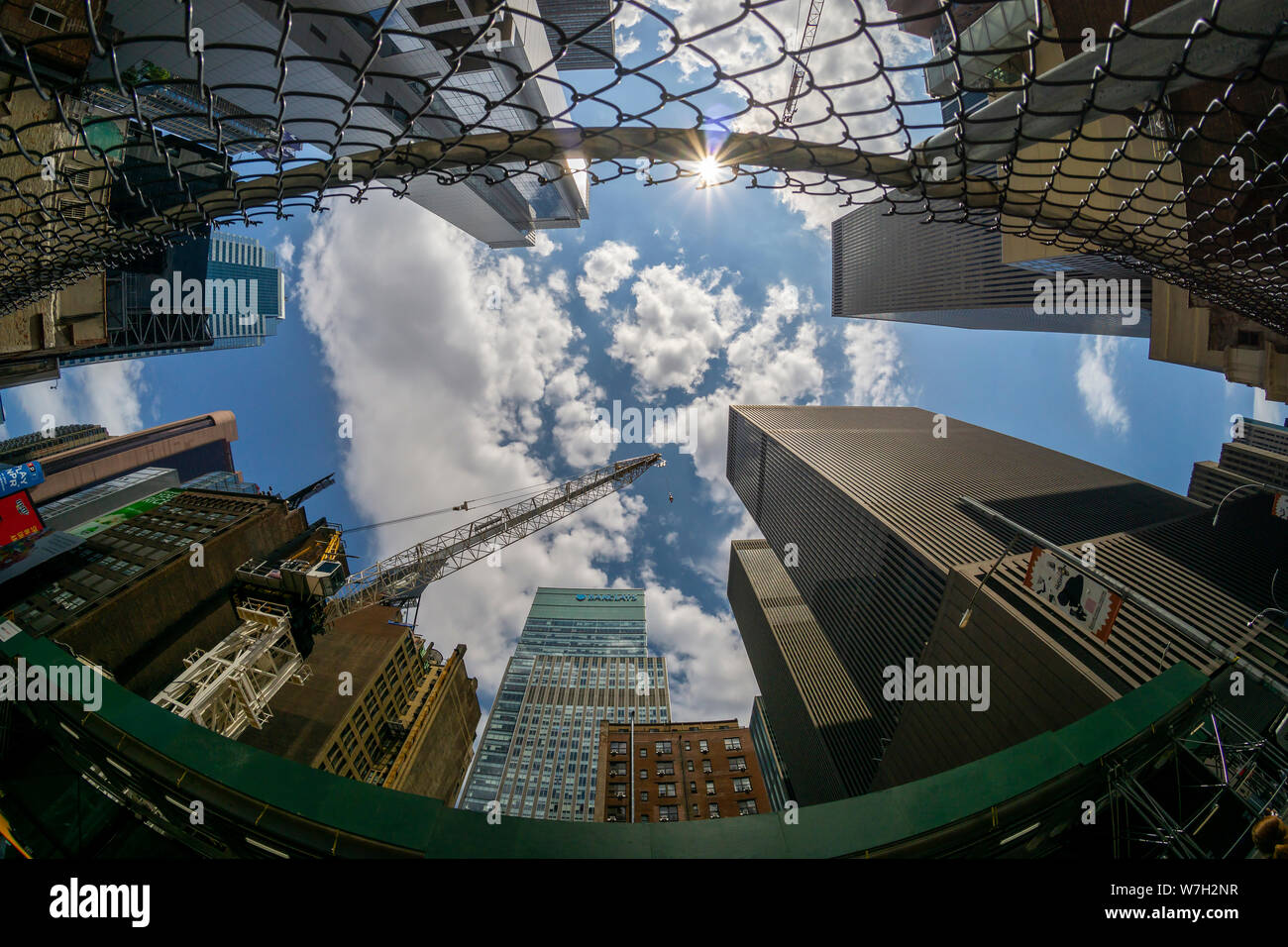 Bau in Midtown Manhattan am Donnerstag, den 1. August 2019. (© Richard B. Levine) Stockfoto
