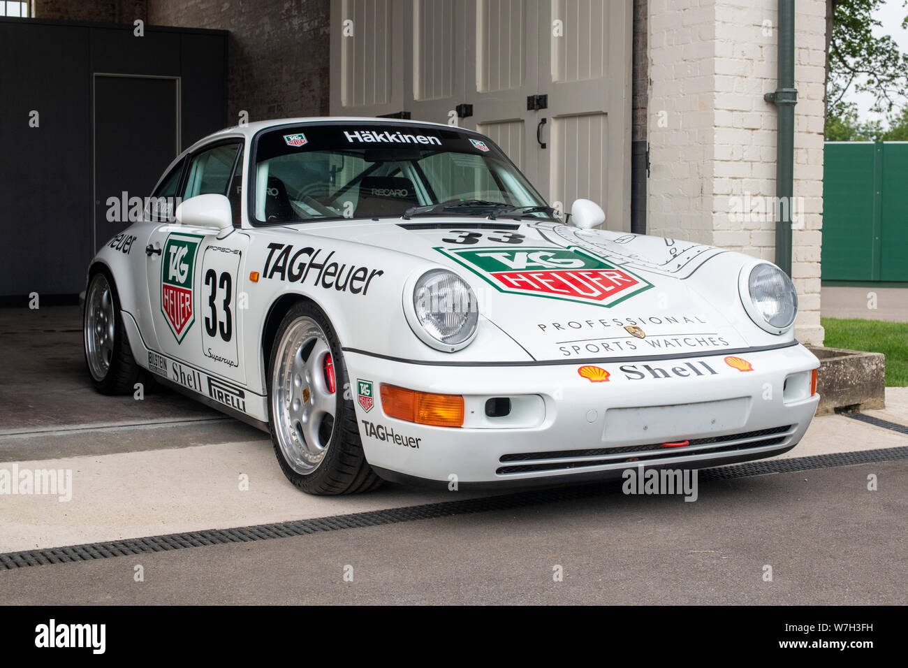 1991 Porsche 964 Carrera Cup in Bicester Heritage Center super Jagtfall. Bicester, Oxfordshire, England Stockfoto