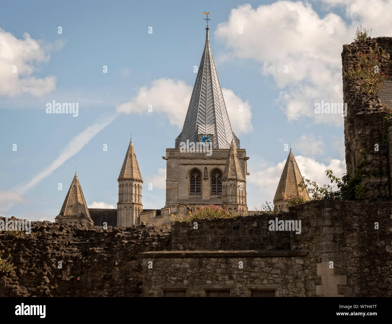 Rochester Kathedrale Kent UK Stockfoto