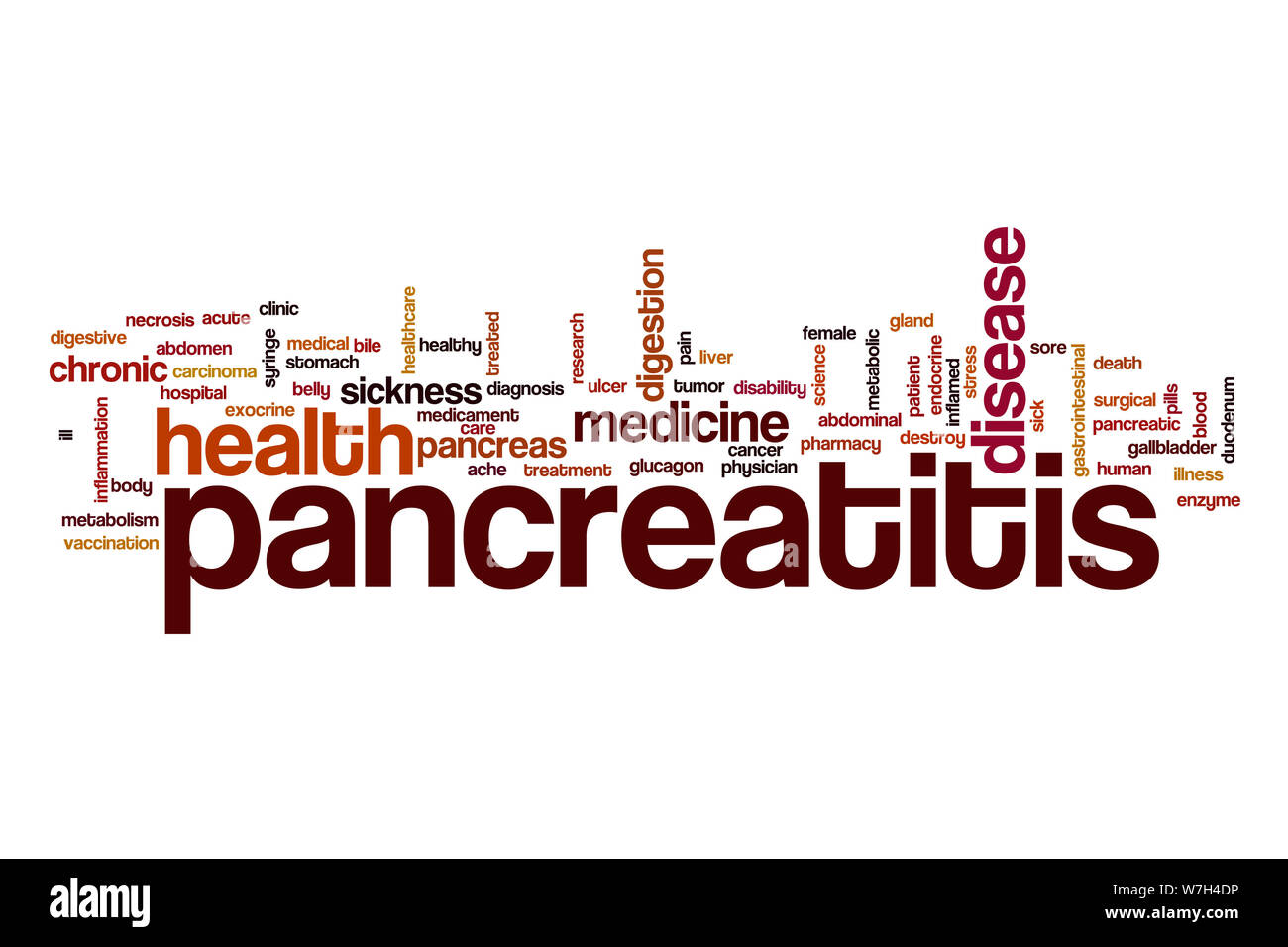 Pankreatitis Wort cloud Stockfoto