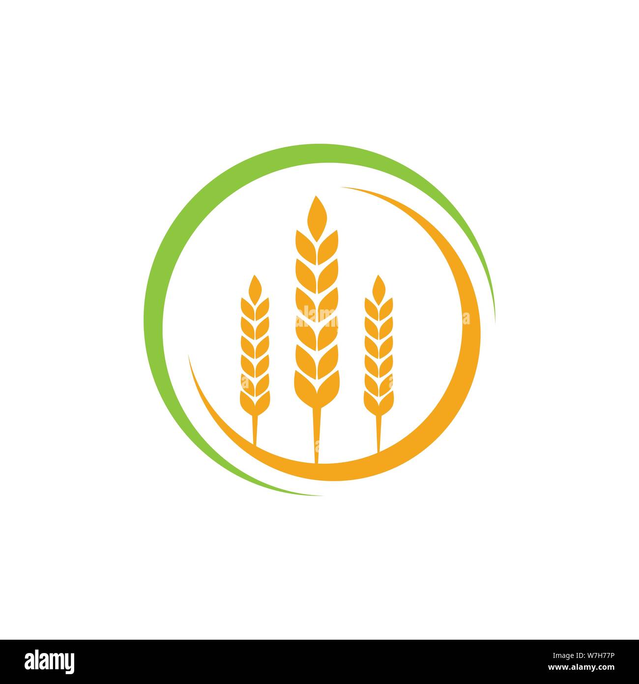 Weizen Agrar- und Landwirtschaft vektor Logo Design template Abbildung Stock Vektor