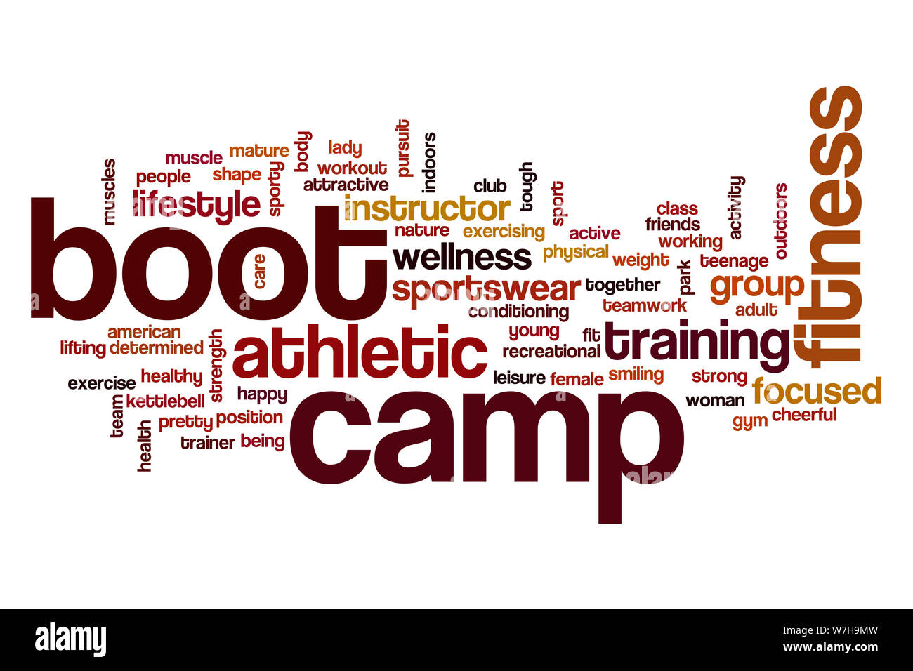 Boot Camp Wort cloud Konzept Stockfoto