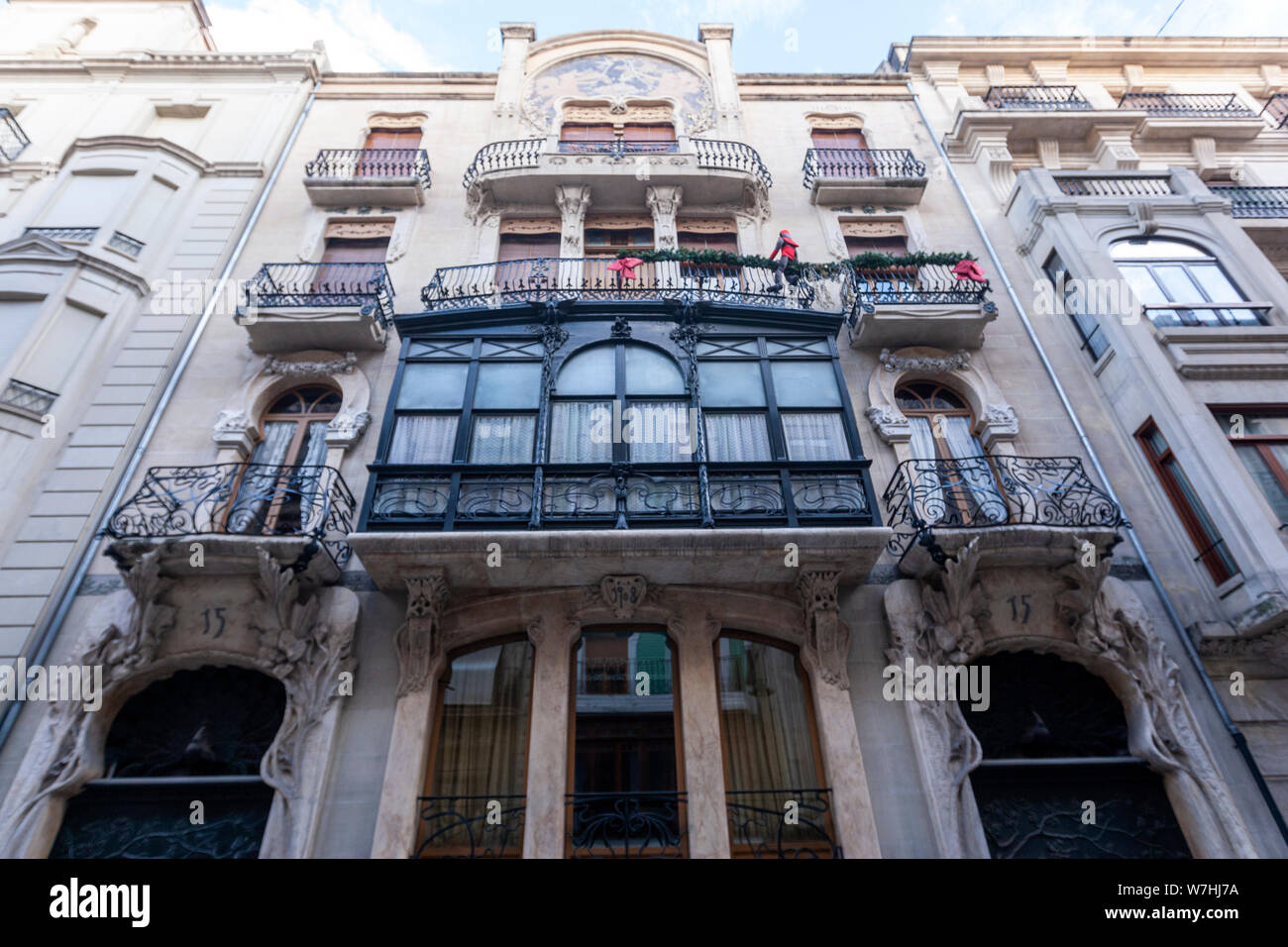 Modernistischen Casa del Pavo Gebäude, Alcoy, Provinz Alicante, Spanien Stockfoto