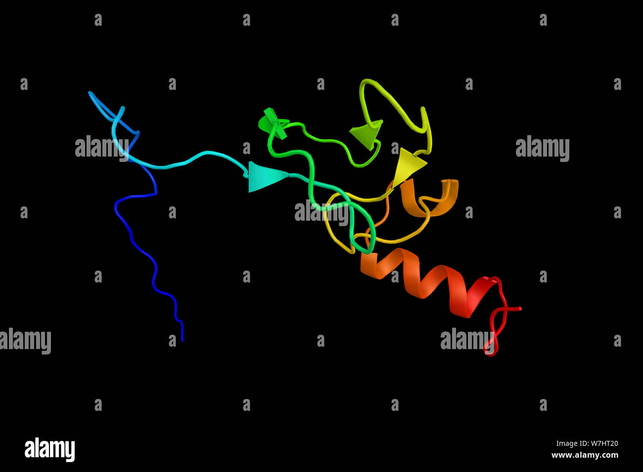 RING finger Protein 31, ein Protein, das mit dem Ringfinger, ein Motiv in einer Vielzahl von funktional unterschiedliche Proteine und bekannt zu beteiligen. Stockfoto