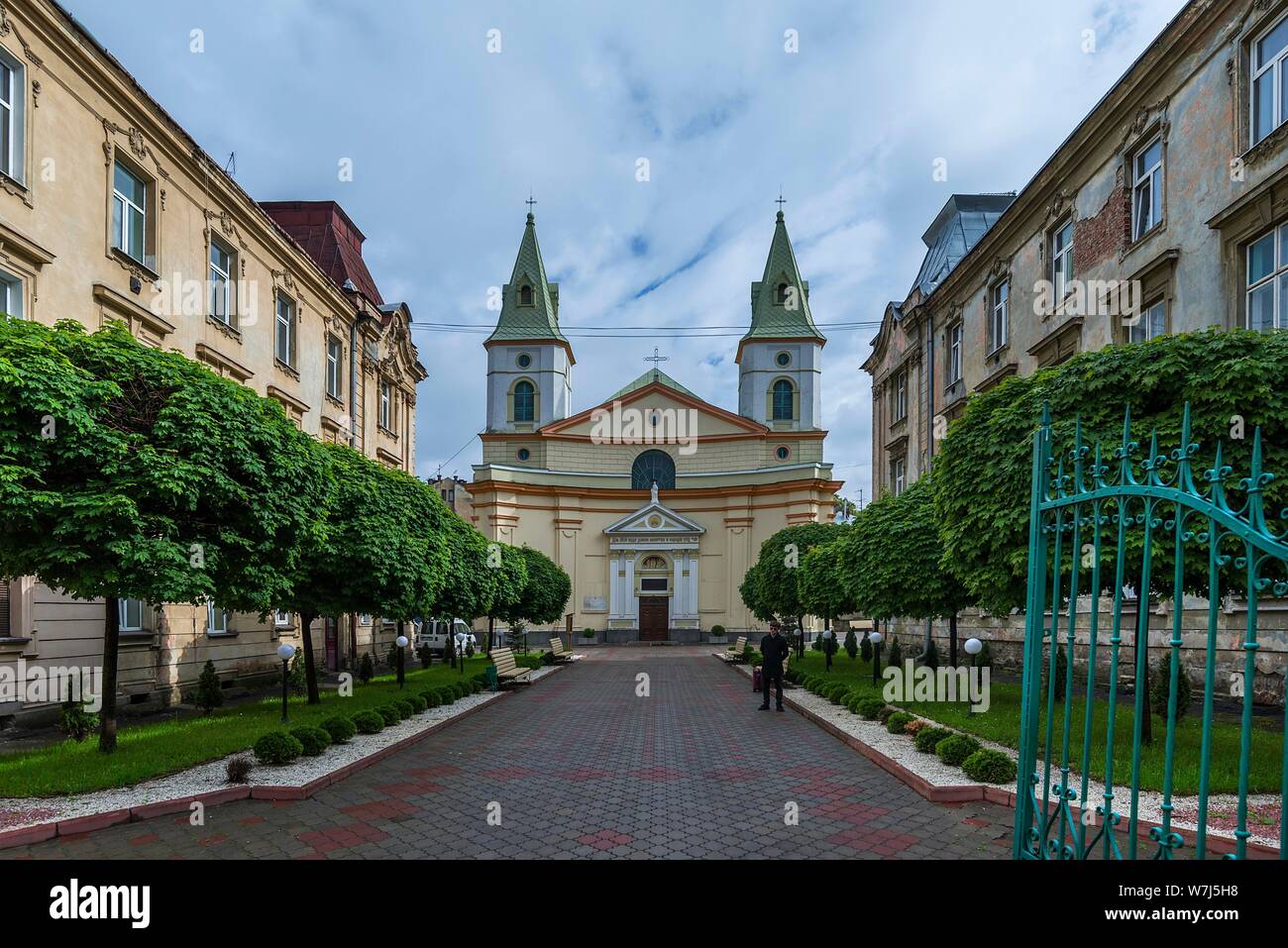 Kirche St. Ursula, Lviv, Ukraine Stockfoto