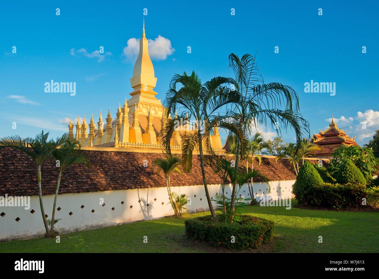 Die goldenen Stupa, Sublime, Luang Prabang, Vientiane, Laos Stockfoto