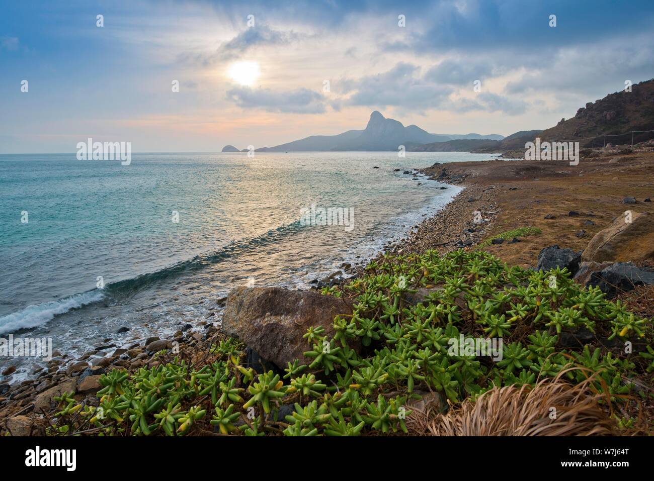 Blick von Con Son Insel Honba, Hon Ba, Con Dao Archipel, Vietnam Stockfoto