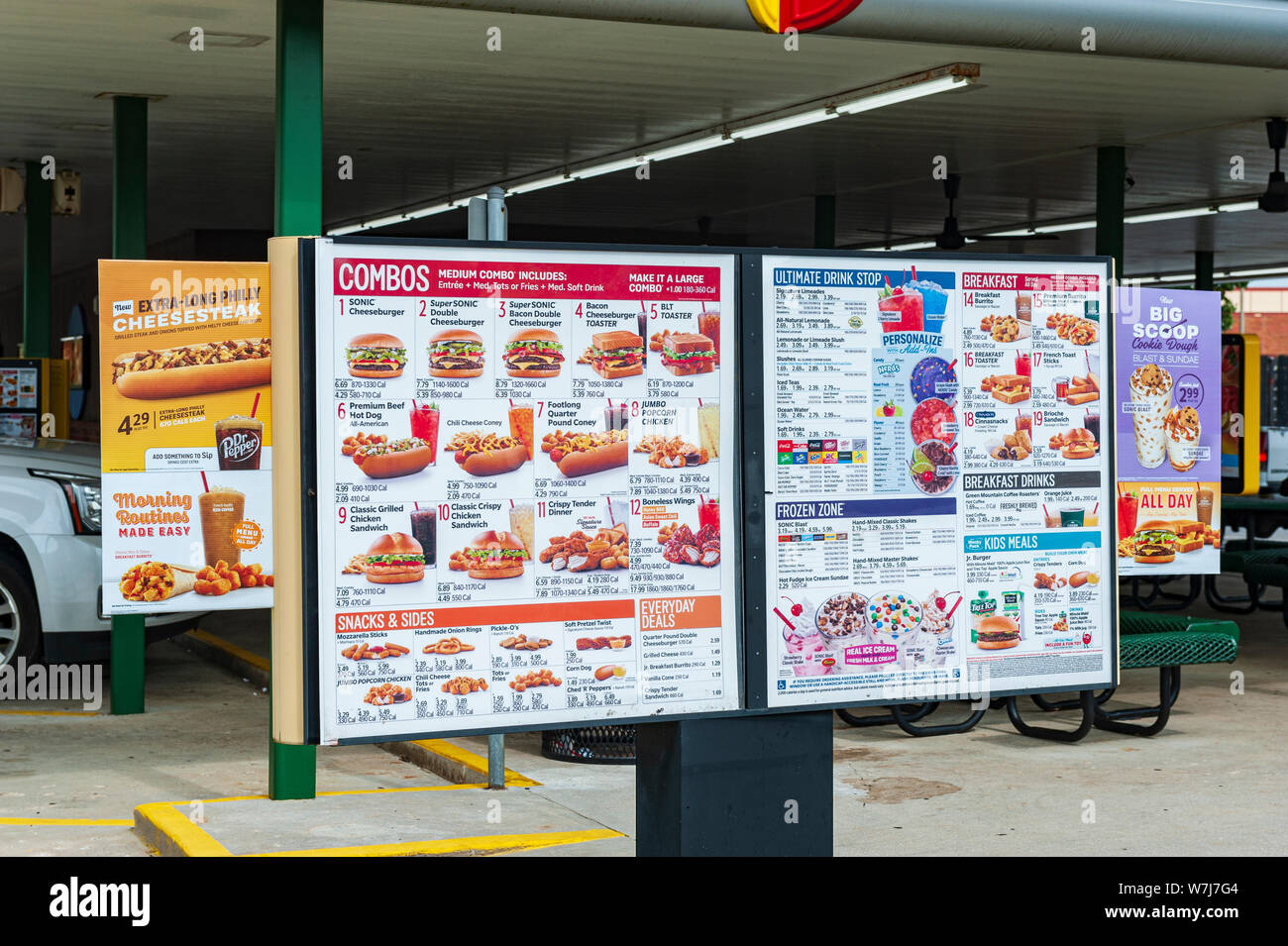 Sonic Drive in Restaurant Stockfoto