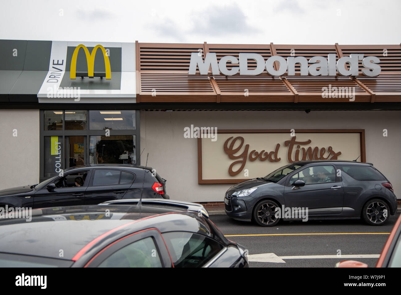 Wythenshawe McDonalds Drive Thru Stockfoto