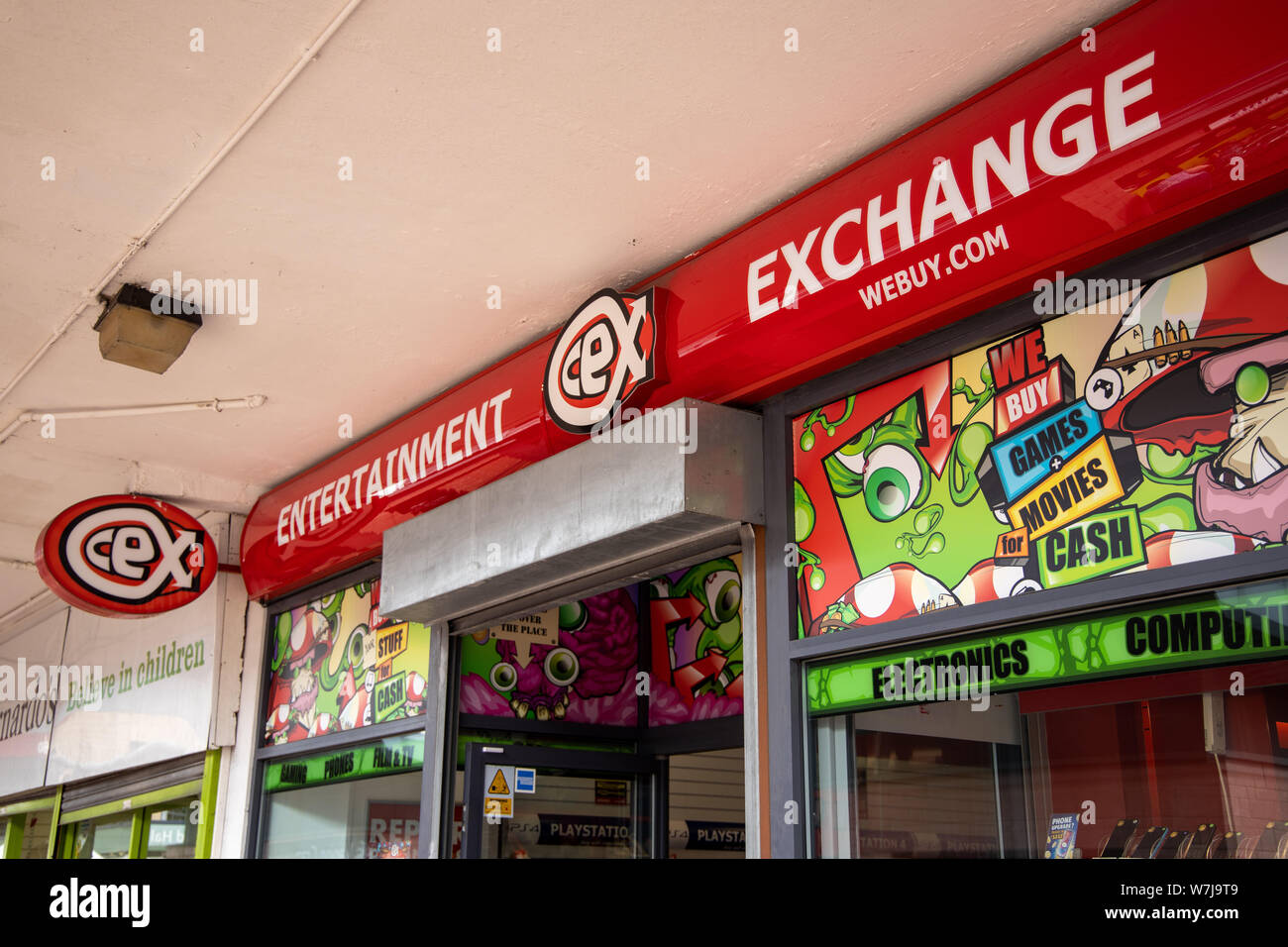 CEX Exchange Store signage Stockfoto