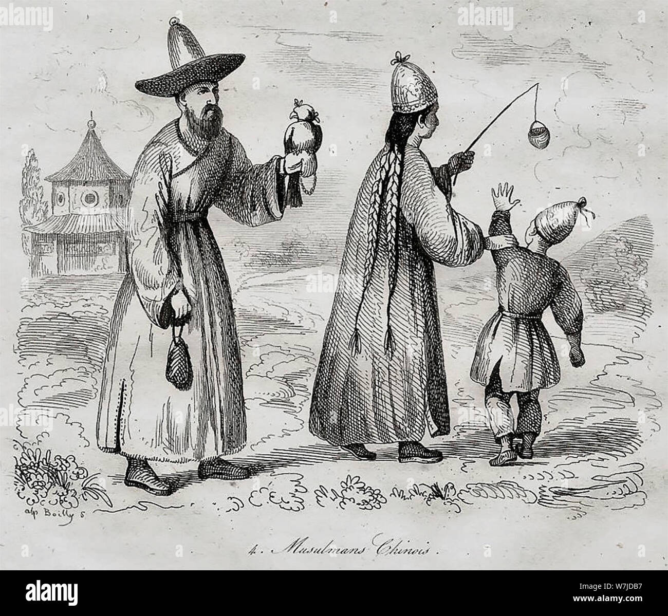 Muslime in China in den 1860er Jahren Stockfoto