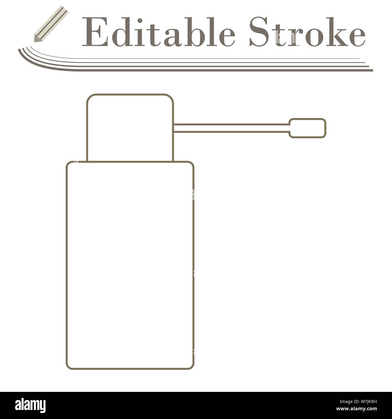 Inhalator Symbol. Editierbare Hub einfaches Design. Vector Illustration. Stock Vektor