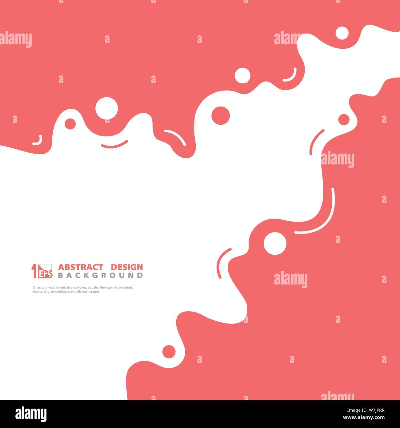 Abstrakte minimal lebendige lebende Koralle Farbe Streifen Form dekoration design Hintergrund. Sie können die Cover Design, ad, Poster, Artwork verwenden. Stock Vektor