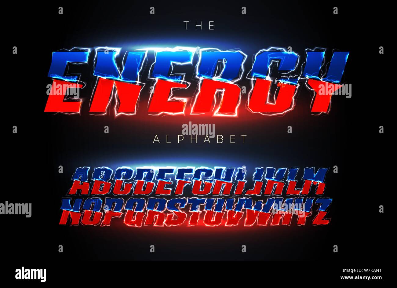 Energie Buchstaben Gesetzt Elektrische Spannung Oder Sturm Blitz Stil Vektor Lateinischen Alphabet Schriftart Fur Events Promotions Logos Banner Monogramm Und Poster Stock Vektorgrafik Alamy