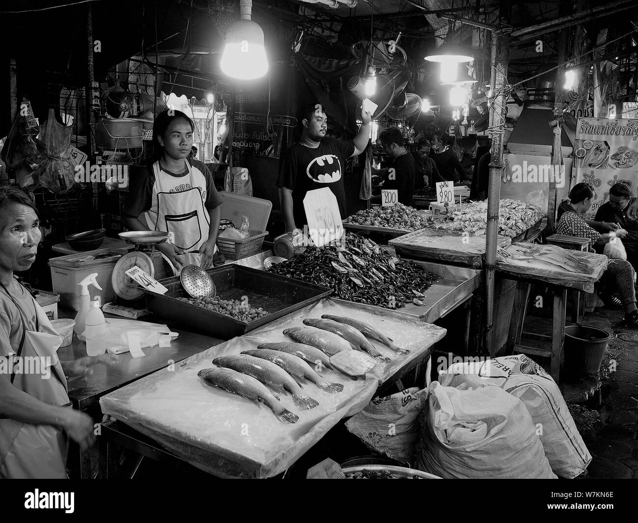 Markt und lokale Leben in Thailand. Stockfoto