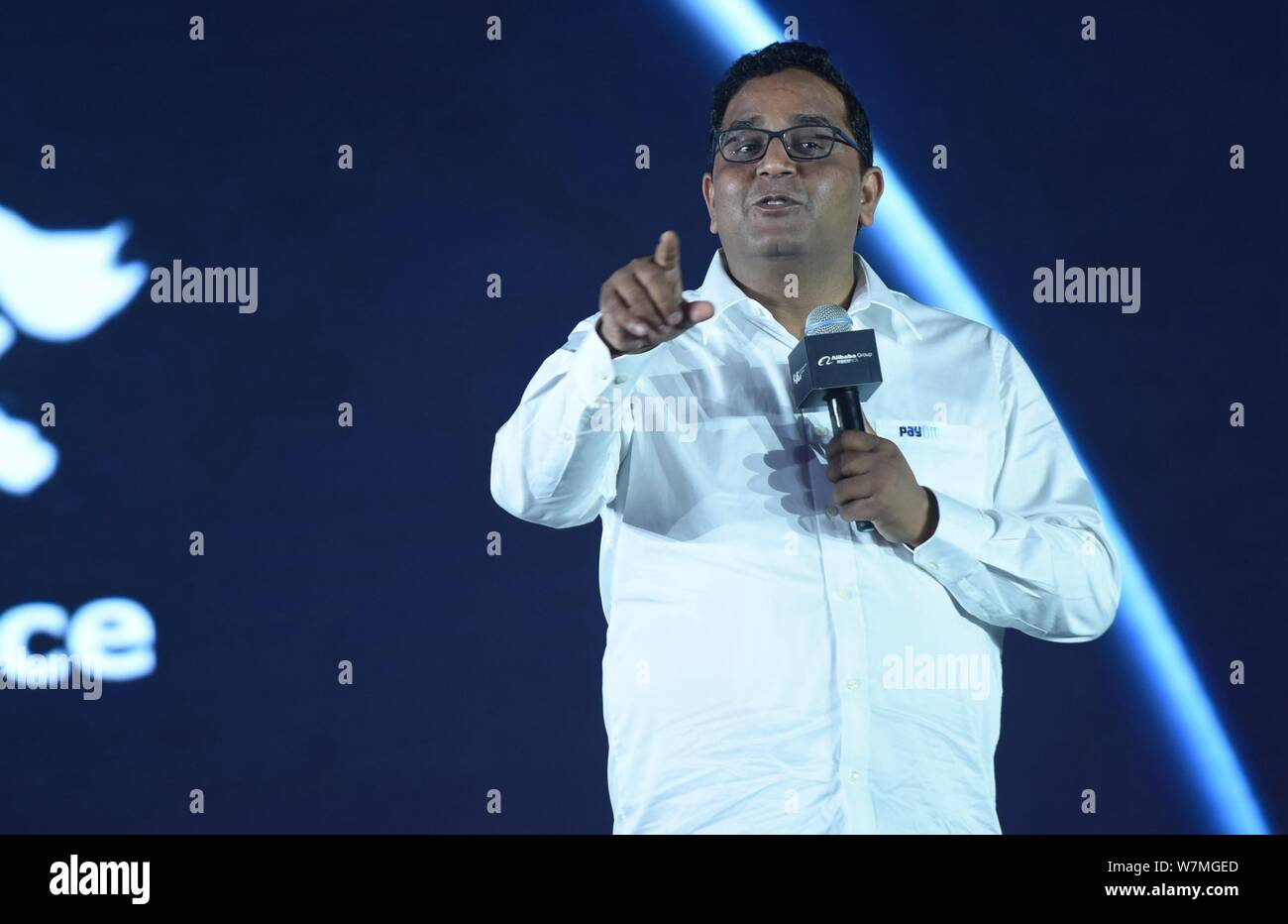 Vijay Shekhar Sharma, Gründer des Indischen e-Payment und e-commerce-Unternehmen Paytm, liefert eine Rede während der 2017 Global Netrepreneur Konferenz in Ha Stockfoto