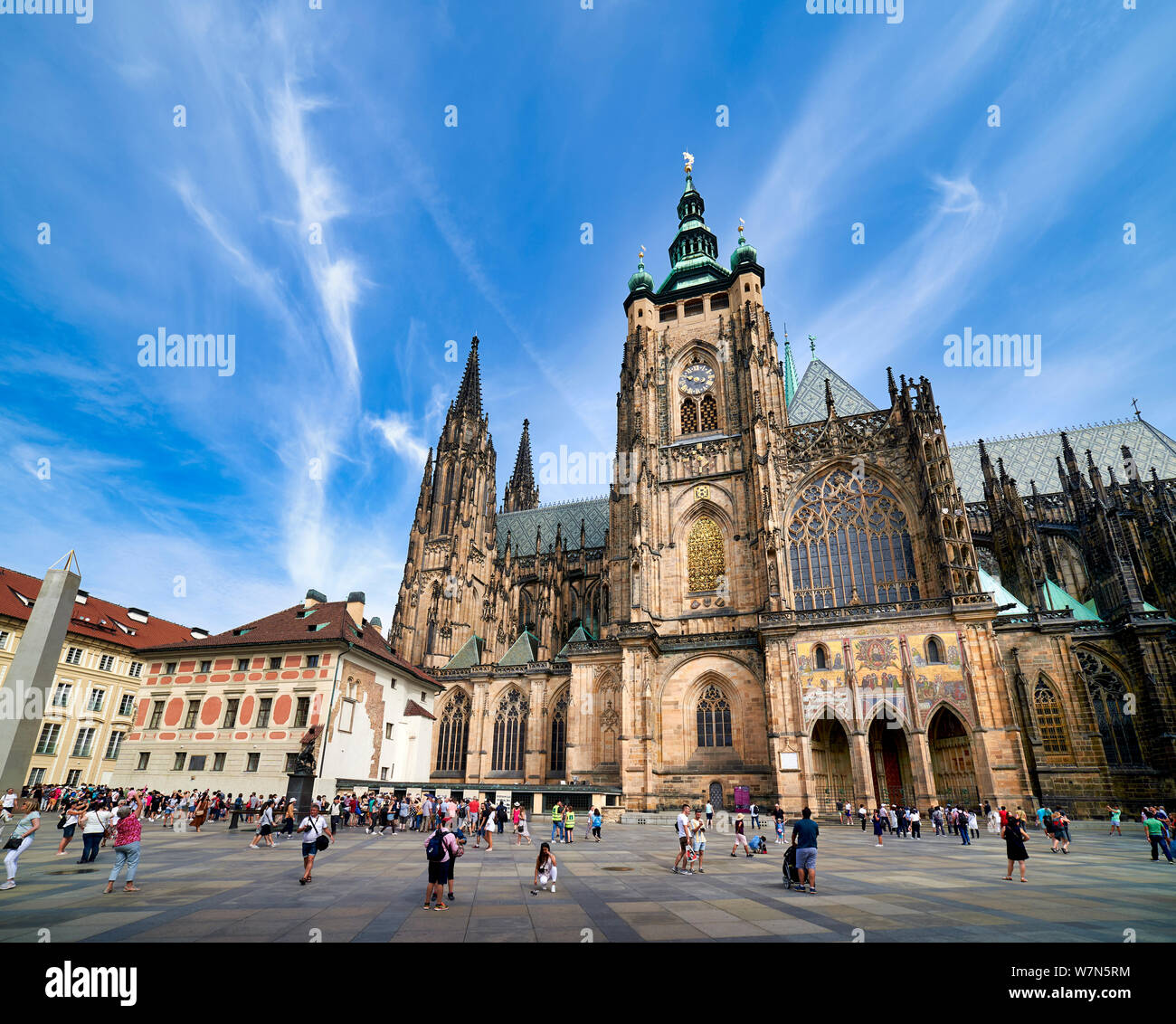 In Prag in der Tschechischen Republik. St. Veitsdom in der Prager Burg Stockfoto