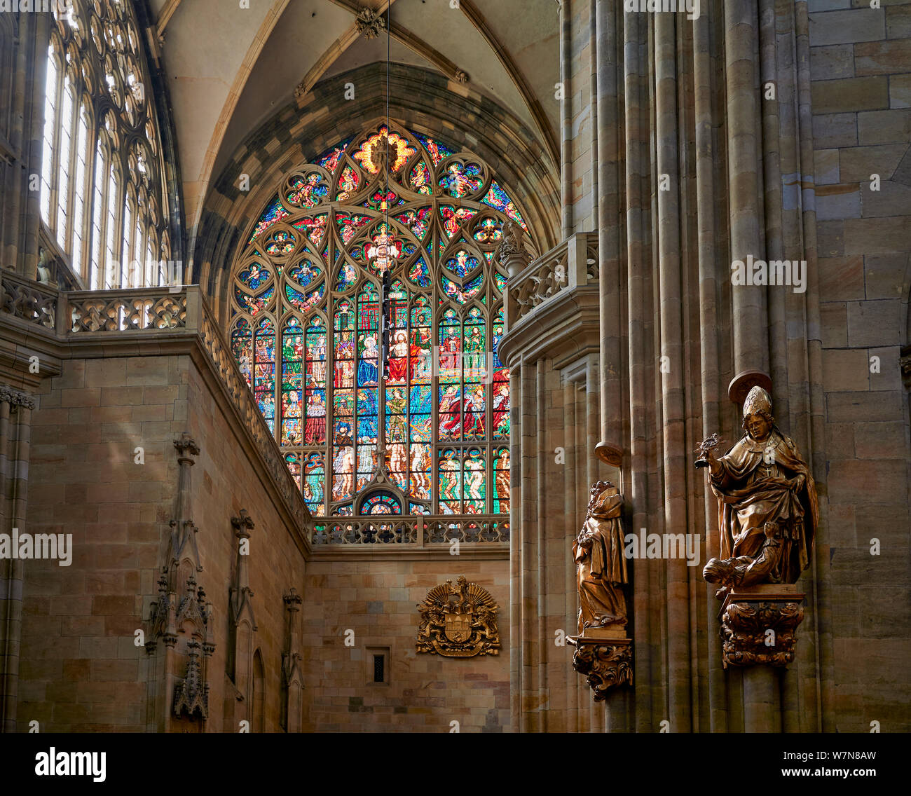 In Prag in der Tschechischen Republik. St. Veitsdom in der Prager Burg Stockfoto