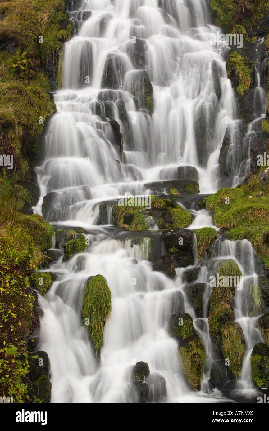 Bridal Falls, Portree, Skye, Schottland, UK Stockfoto