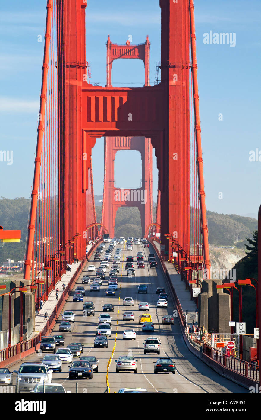 Die berühmte Golden Gate Bridge, San Francisco, Kalifornien, USA 2011 Stockfoto