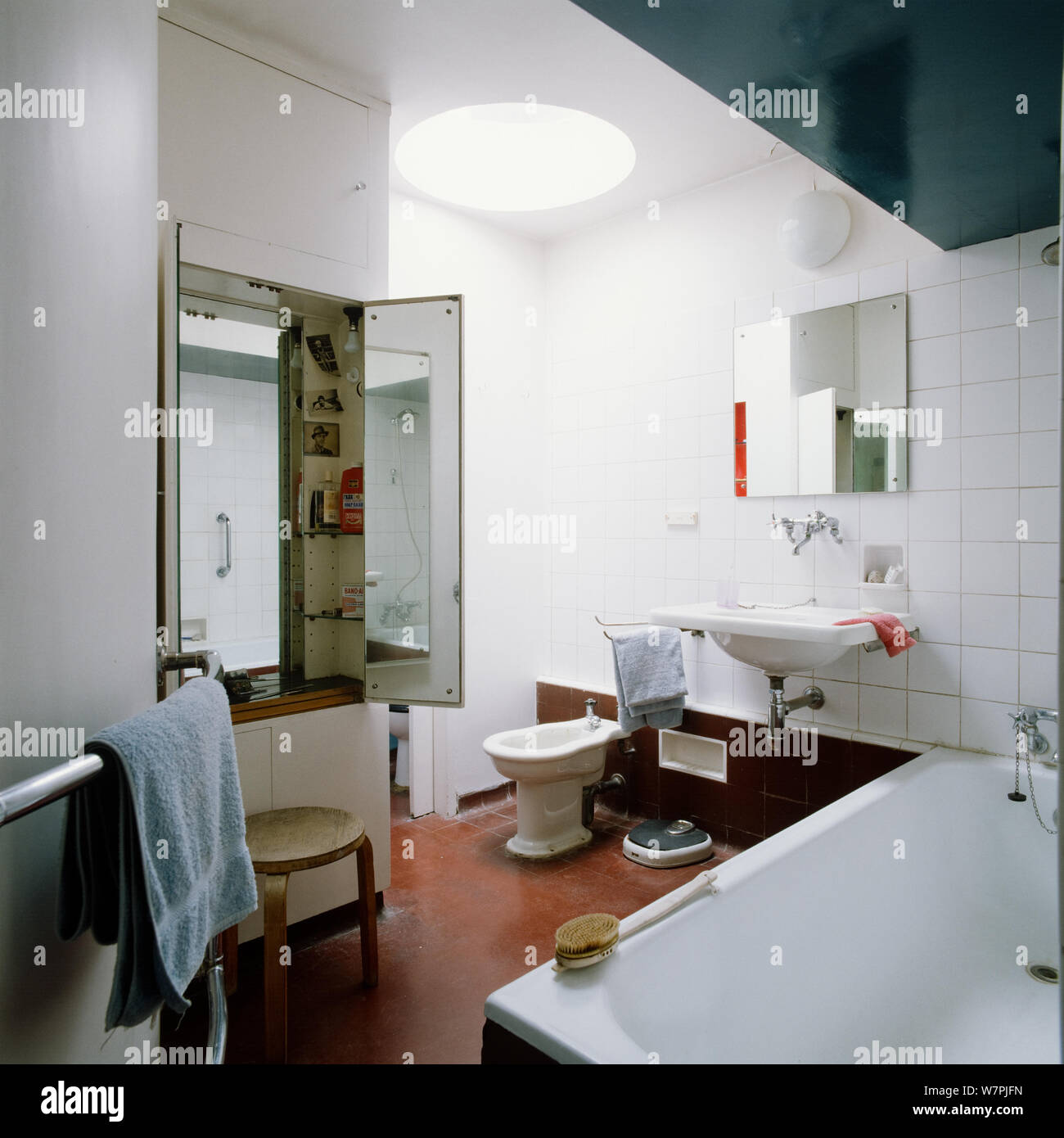 Retro Stil Badezimmer Stockfoto