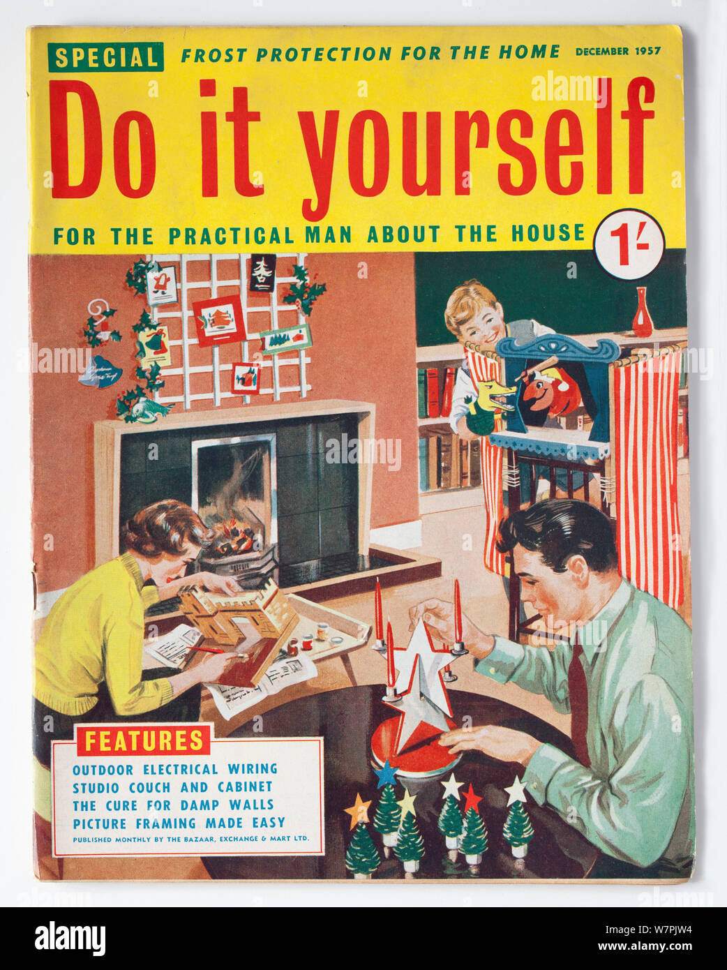 Jahrgang 1950 Do-it-yourself-Magazin für die praktische Mann über das Haus Stockfoto