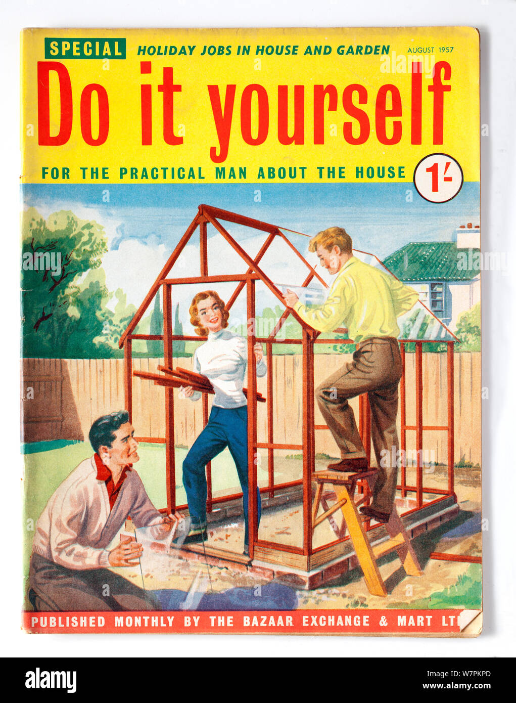 Jahrgang 1950 Do-it-yourself-Magazin für die praktische Mann über das Haus Stockfoto