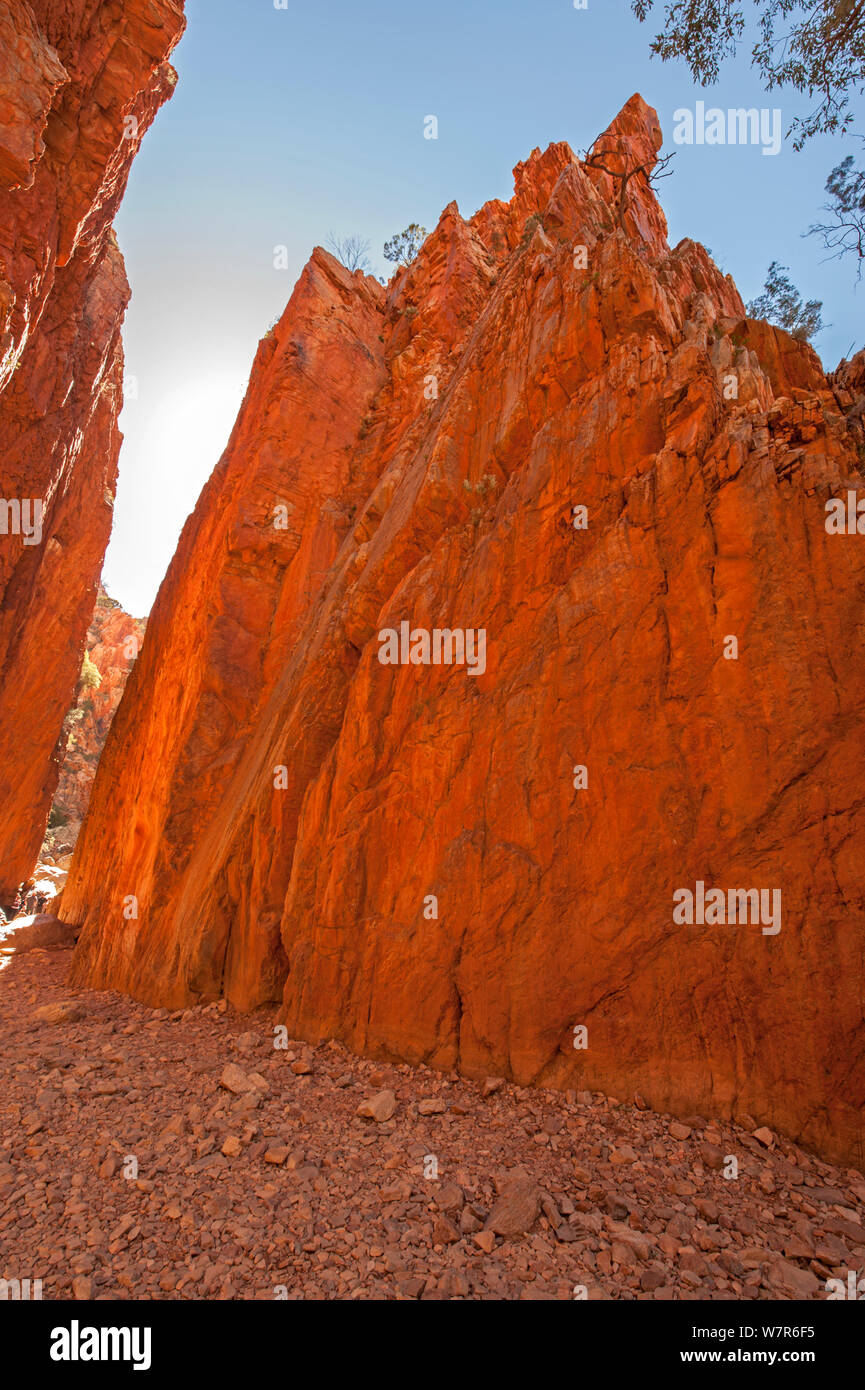Standley Chasm - ein Sandstein Canyon oder Schlucht, MacDonnel Ranges, Northern Territory, Australien, Juni 2010 Stockfoto