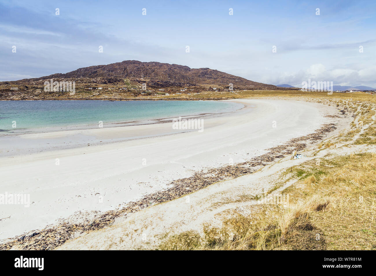 Der Hund Bay, Gurteen Halbinsel, Roundstone, Connemara, Irland, März 2013. Stockfoto