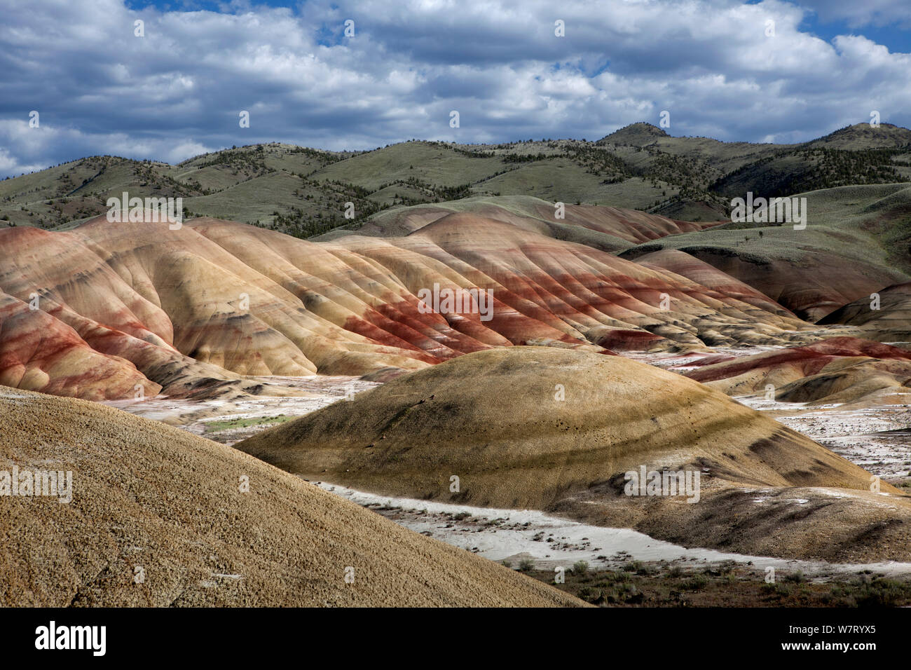 John Day Fossil Beds National Monument, Painted Hills, Michigan, USA, Mai 2013. Stockfoto