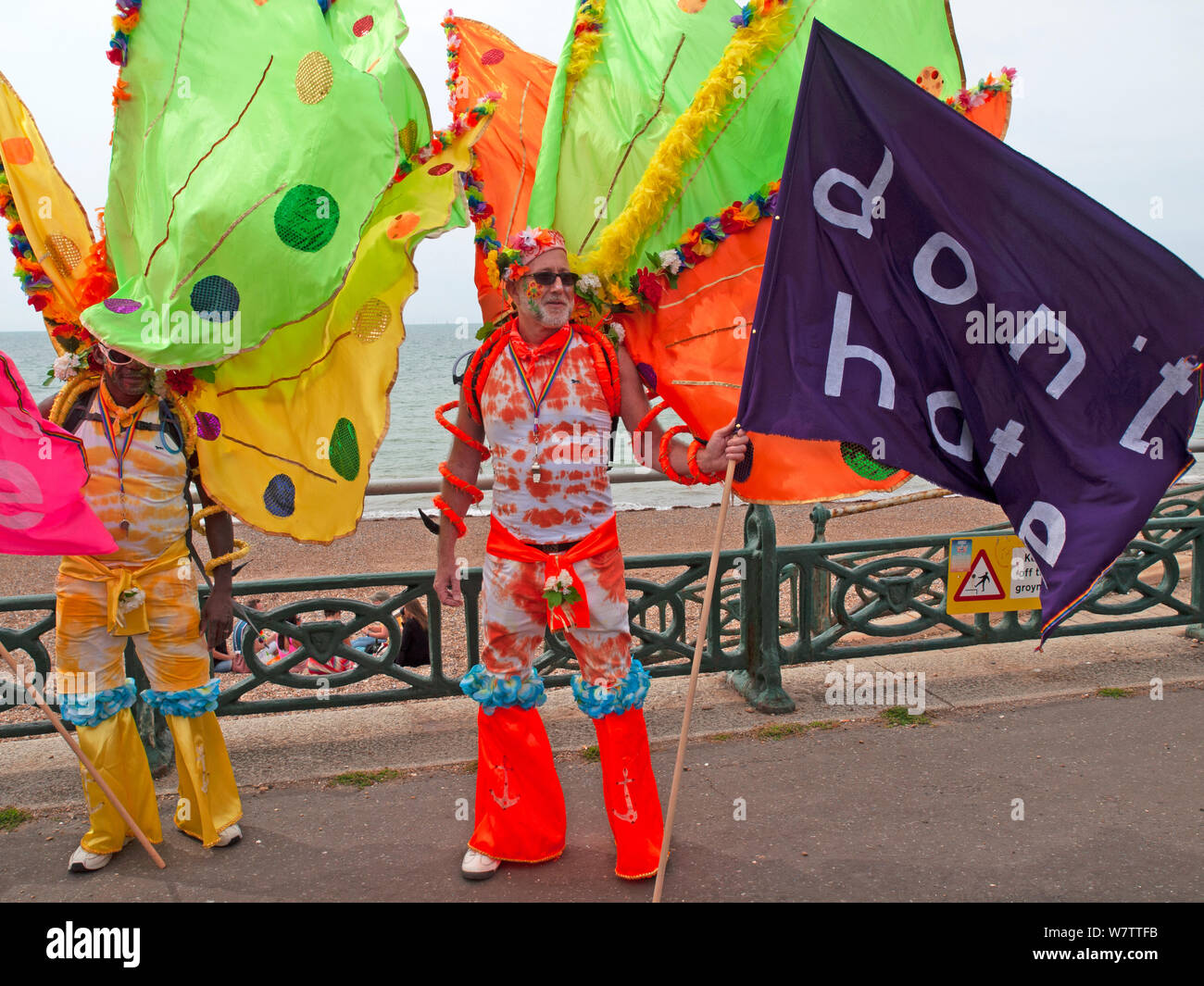 Helle Farben im Brighton Pride Festival Stockfoto