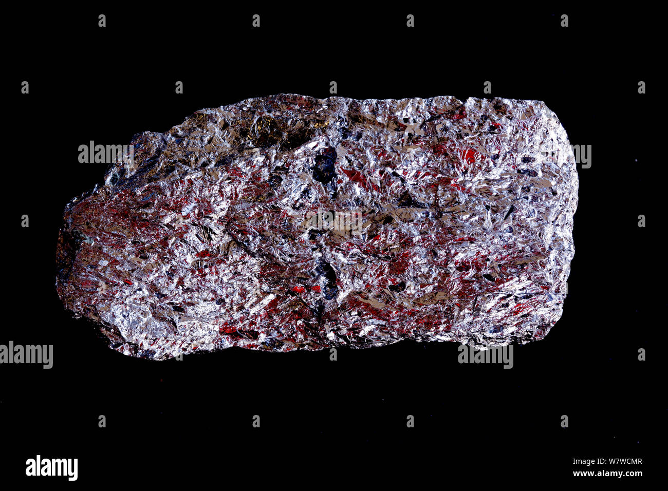 Silizium Metall (Si), nativen Element. Stockfoto