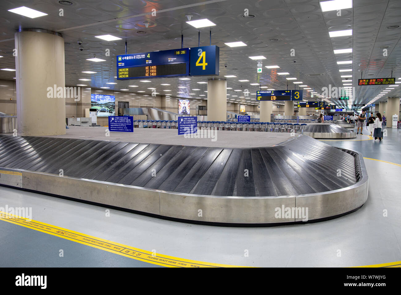 Busan, Korea - Juni 22, 2019: in Gimhae International Airport Stockfoto