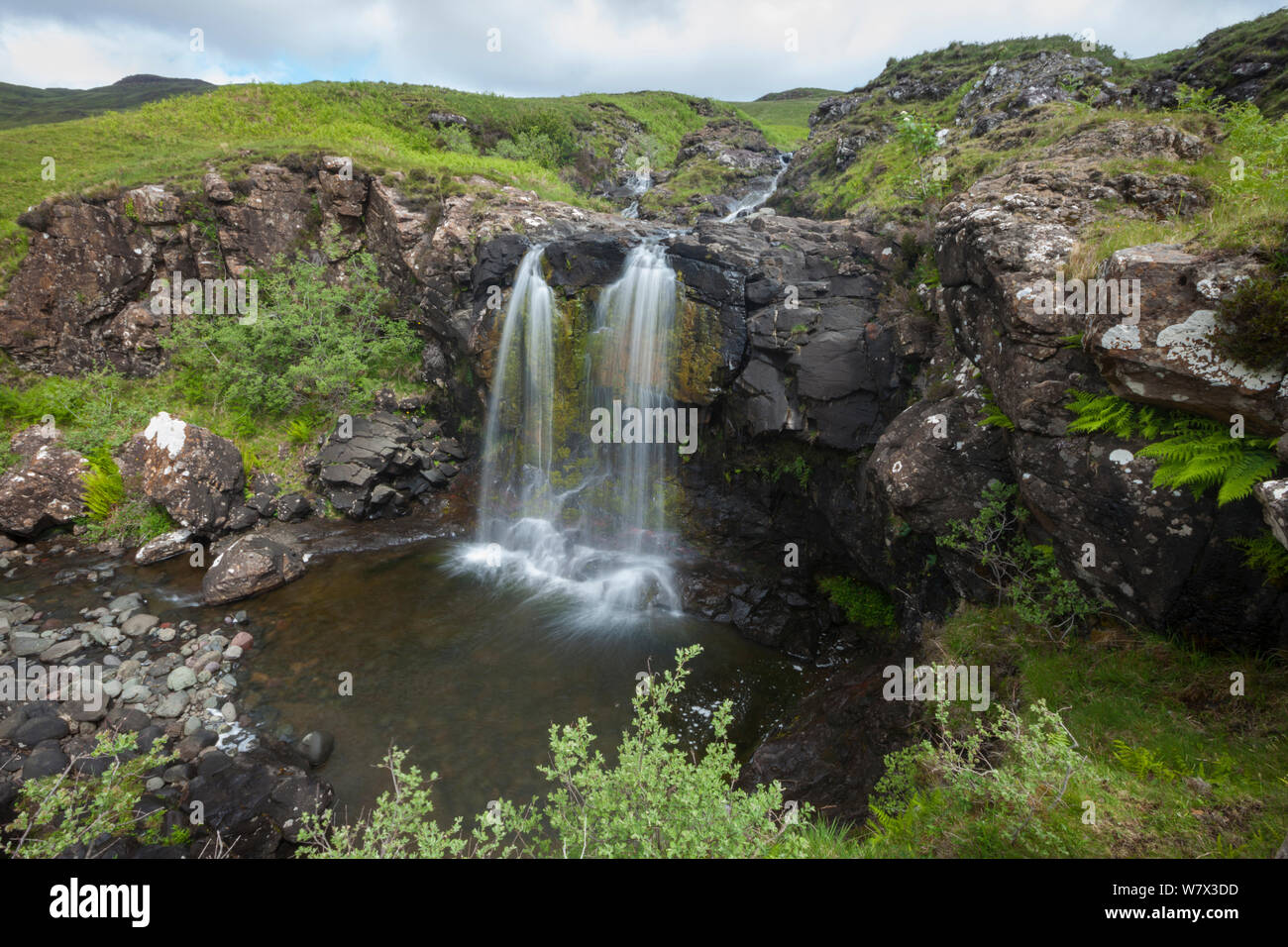 Wasserfall, Isle of Mull, Schottland, Großbritannien. Juni 2013. Stockfoto