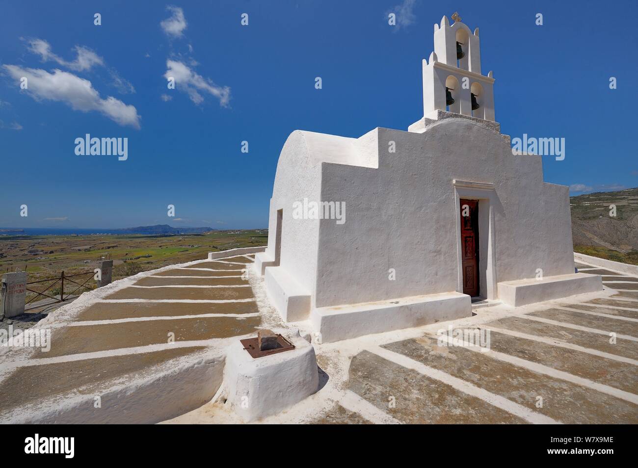 Kapelle, Santorin/Thira Insel, Griechenland, Mai 2009. Stockfoto