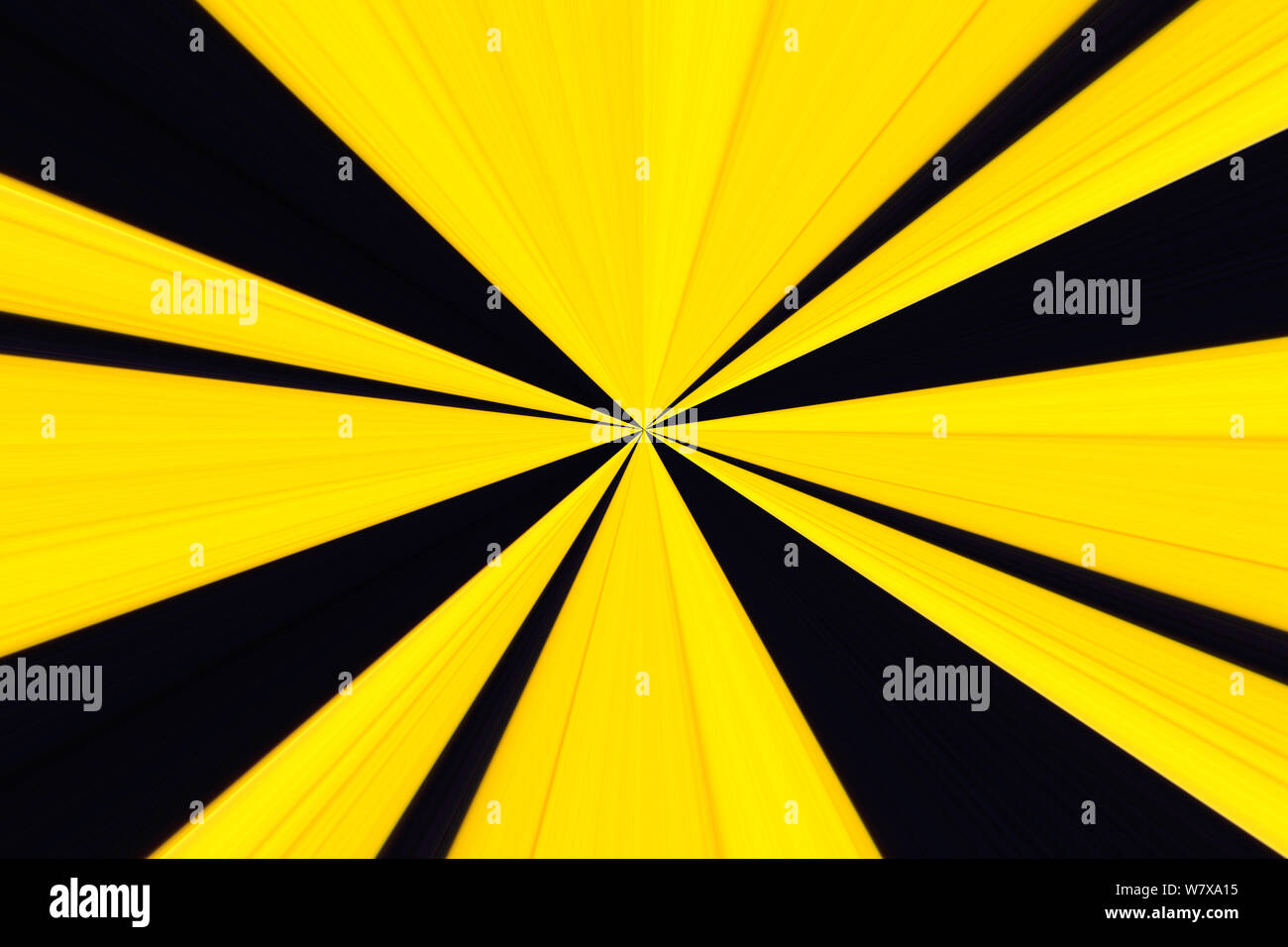 Gelb und Schwarz radial wallpaper Stockfoto