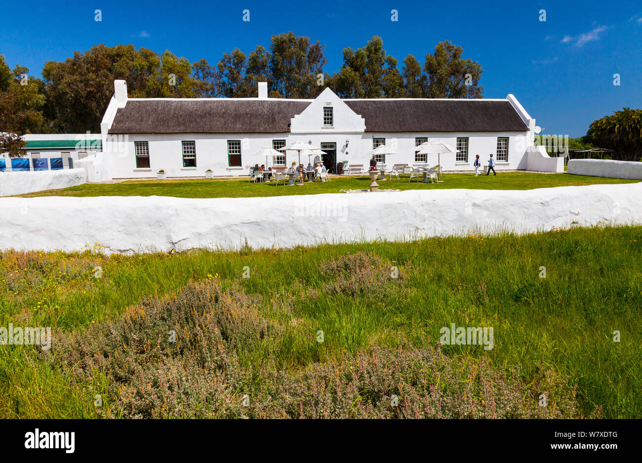 Geelbek Restaurant, West Coast National Park, in der Provinz Western Cape, Südafrika, September 2012. Stockfoto