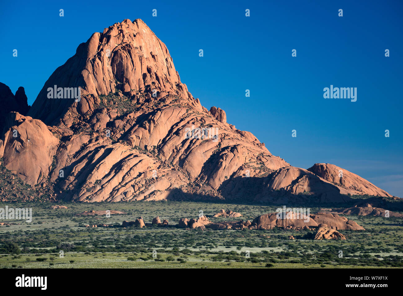 Spitzkoppe Mountain, Spitzkoppe, Erongo, Namibia. März 2014. Stockfoto