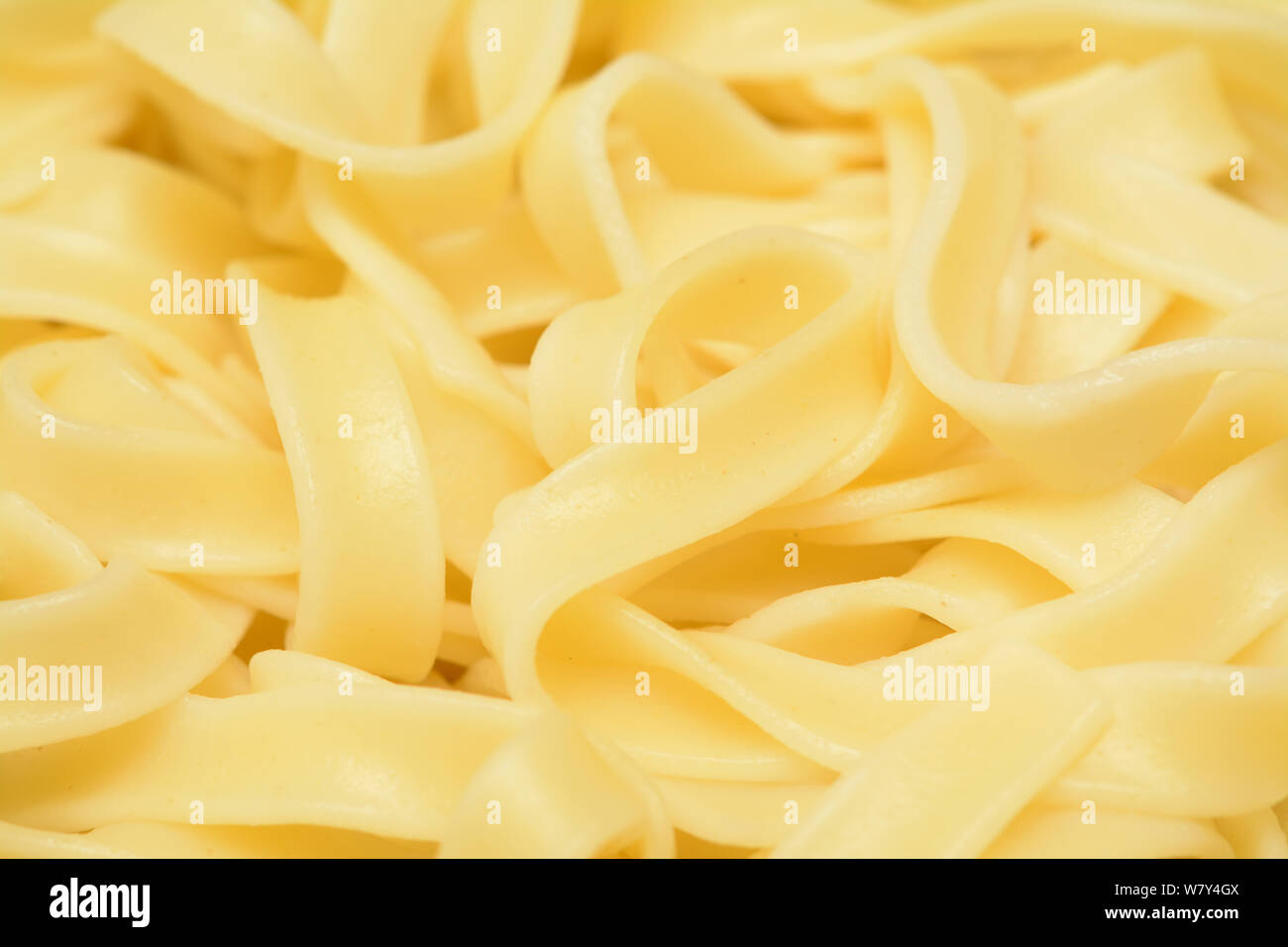 Nahaufnahme der gekochten Pasta für den Hintergrund verwendet Stockfoto