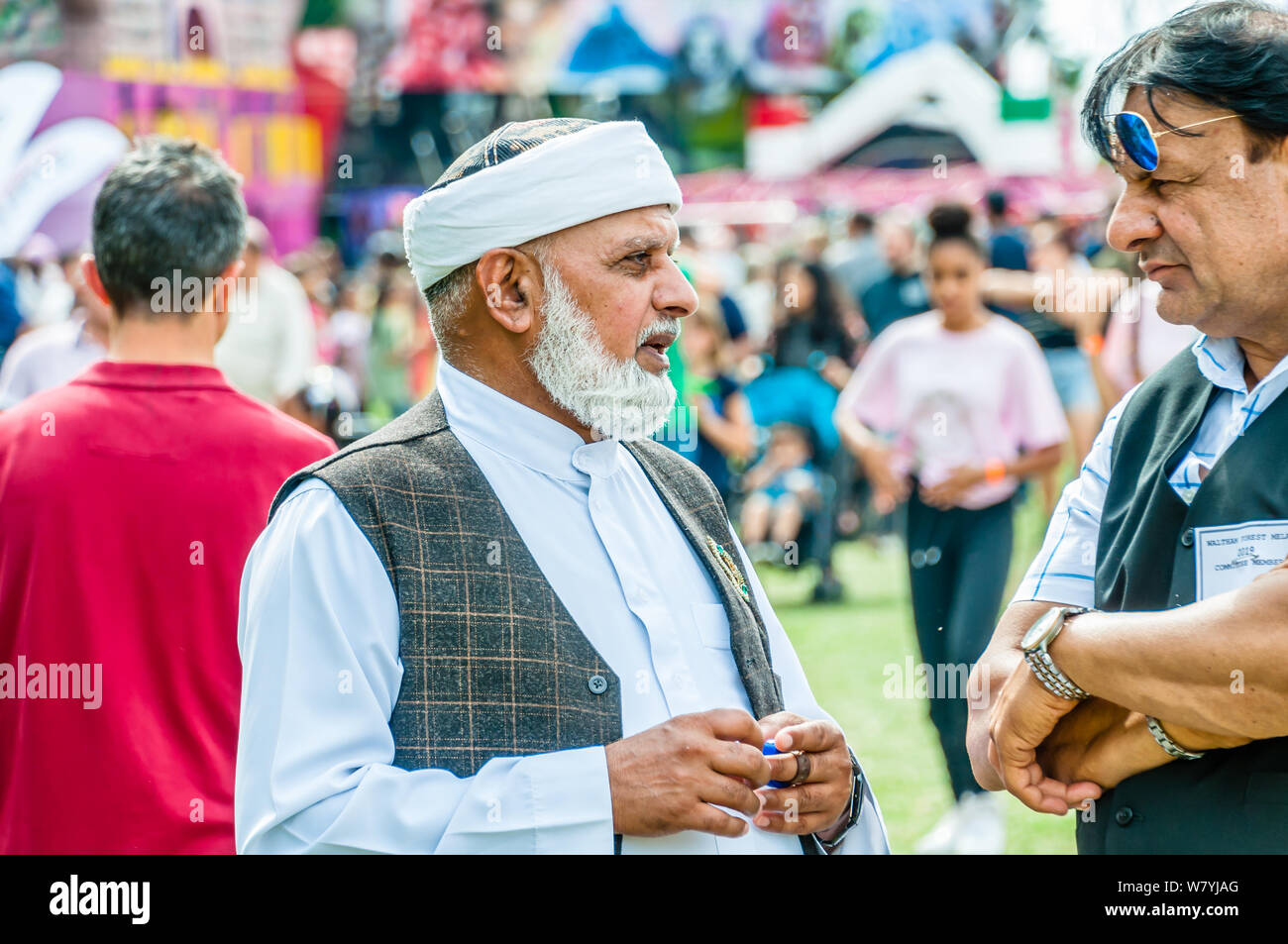 Waltham Forest Mela neue Freunde und Aktivitäten für die ganze Familie. Stockfoto