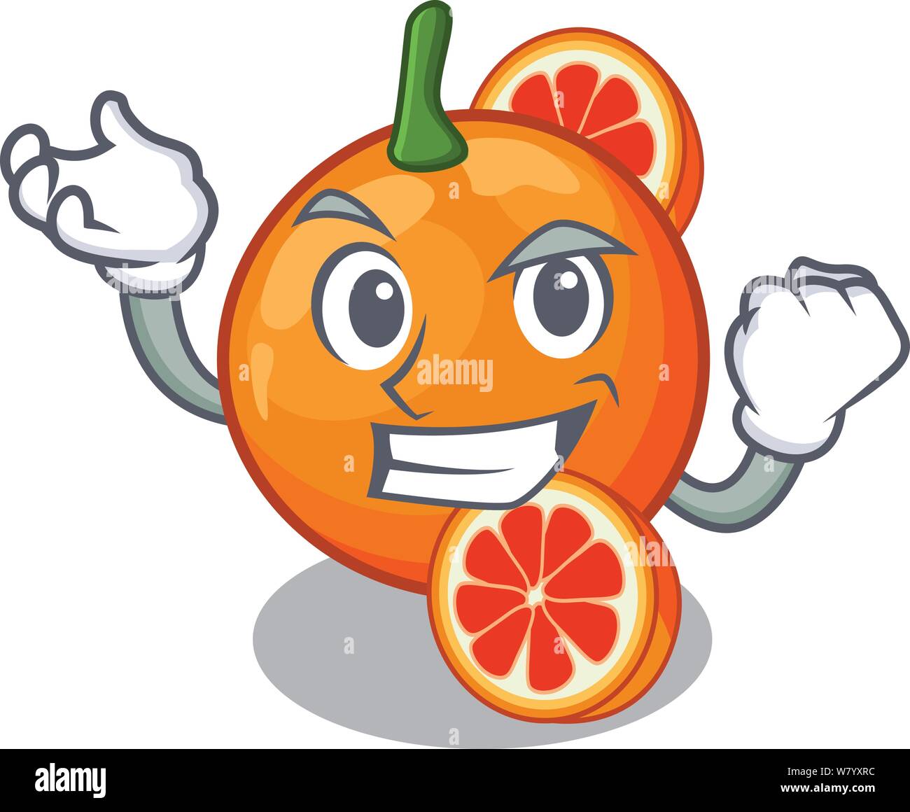 Erfolgreiche orange Blut Schichten in Cartoon Schüssel Stock Vektor