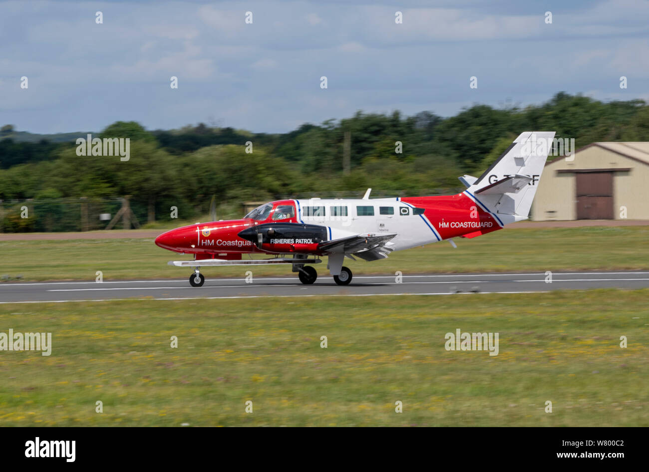 Küstenwache Reims Cessna F406 in Anwesenheit der RIAT 2019 Stockfoto