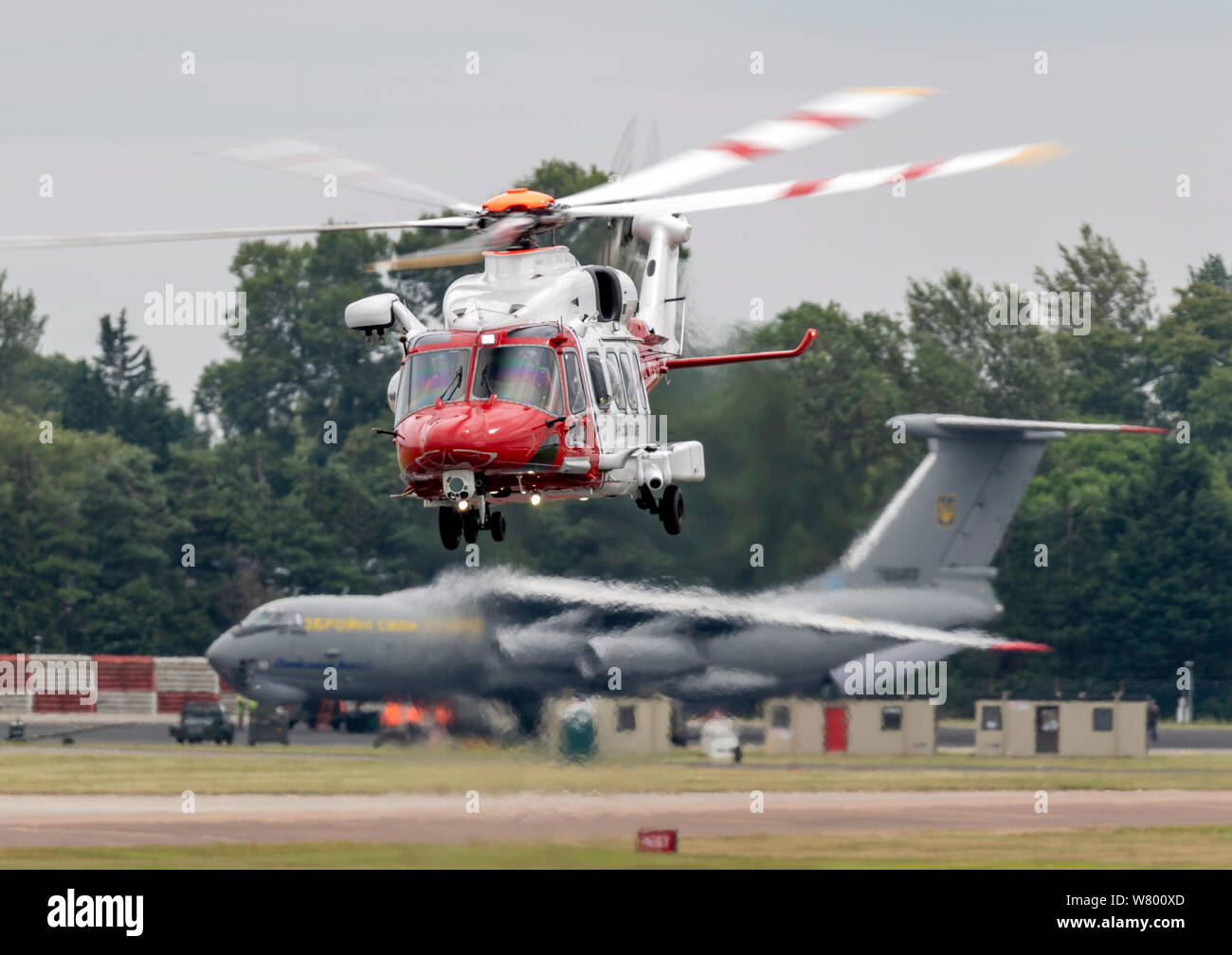 AW139 Suche und Rettung Hubschrauber HM Küstenwache an der Royal International Air Tattoo Stockfoto