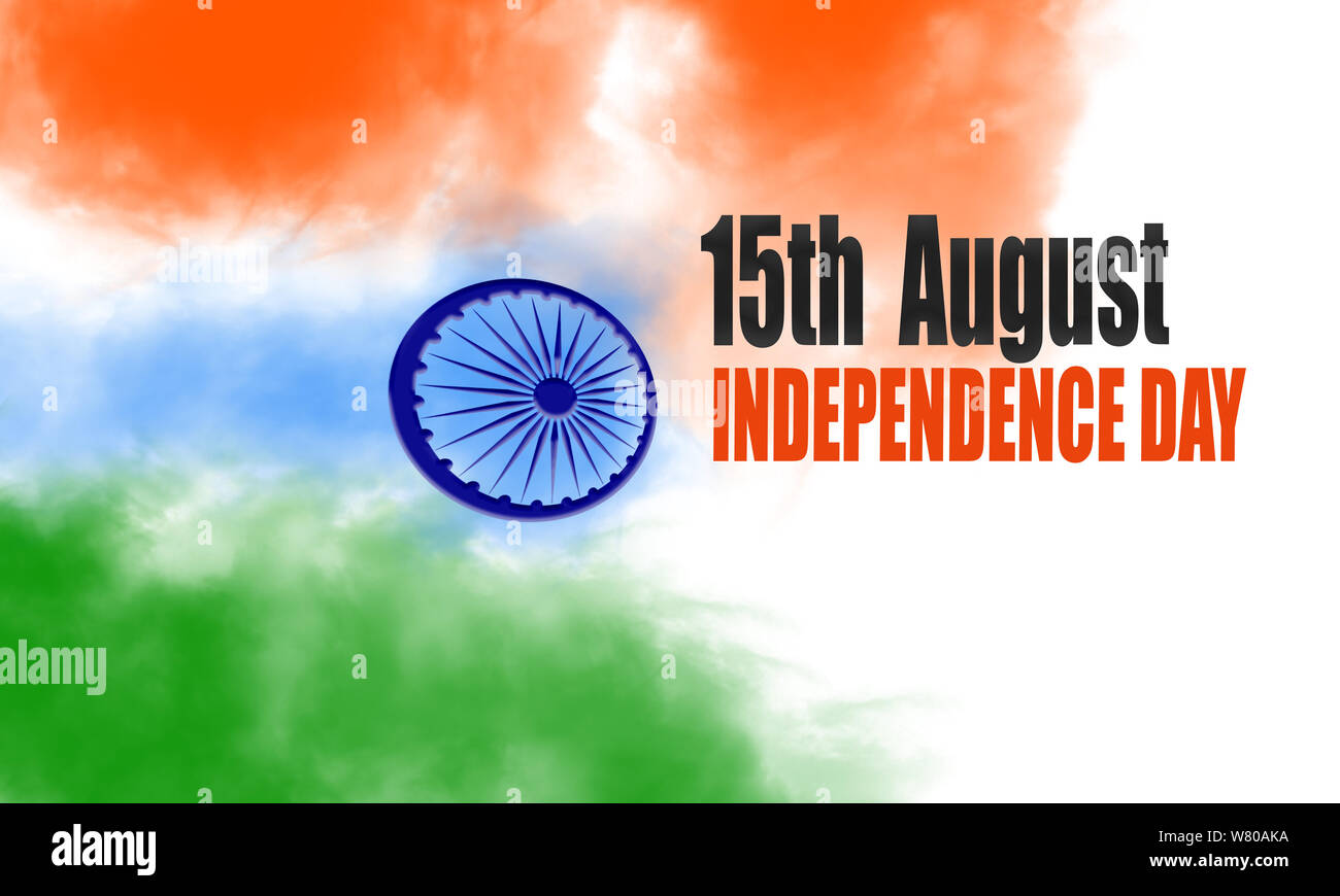 Abbildung: am 15.August in Indien. Happy Independence Day. Kreative Ideen für Independence Day Feier. Traditionelle. Stockfoto