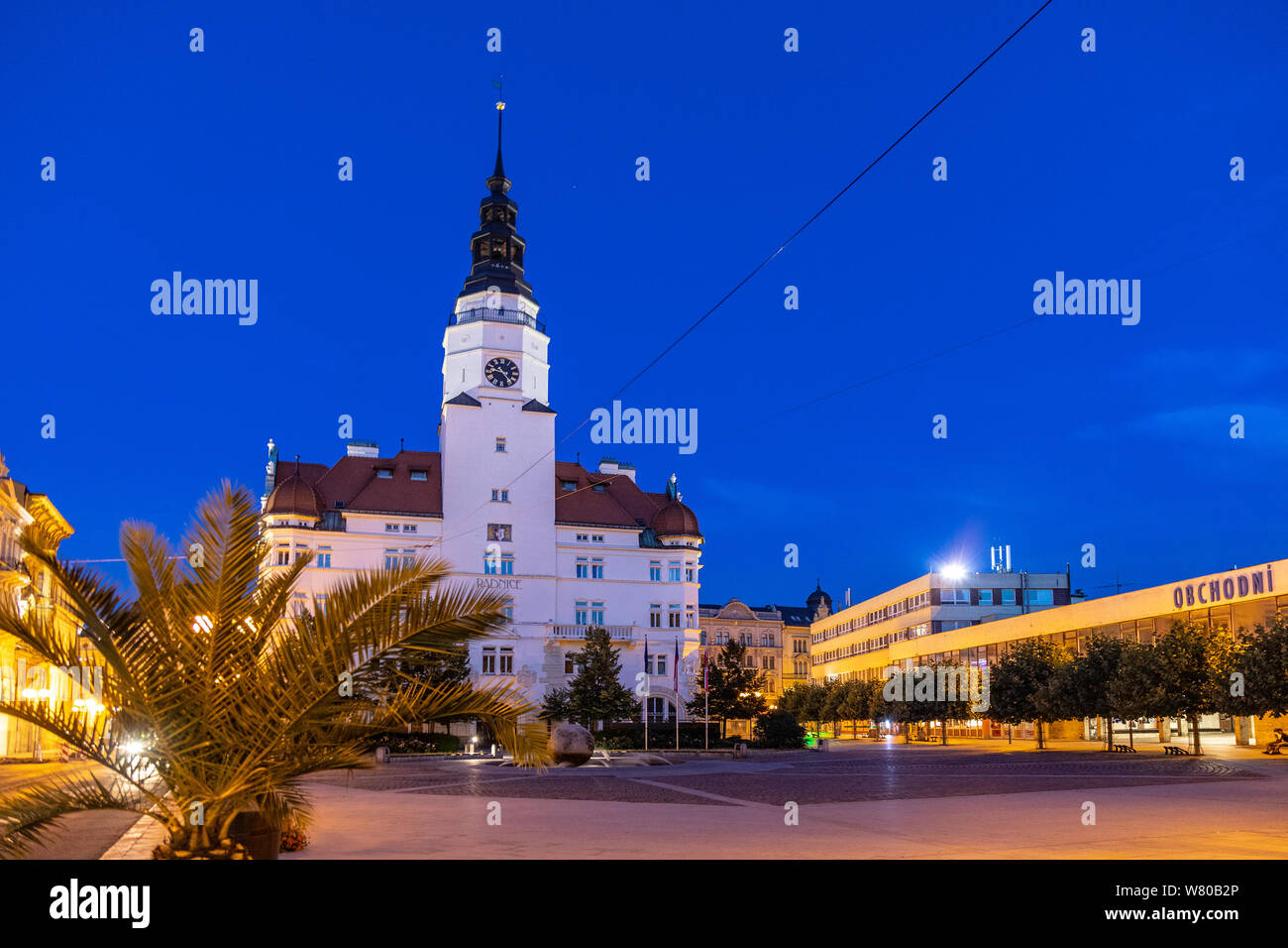 Horní Náměstí, Opava, Moravskoslezský kraj, Slezsko, Ceska Republika / Oberer Marktplatz, dem Opava, Mähren, Schlesien, Opava, Tschechische Republik Stockfoto