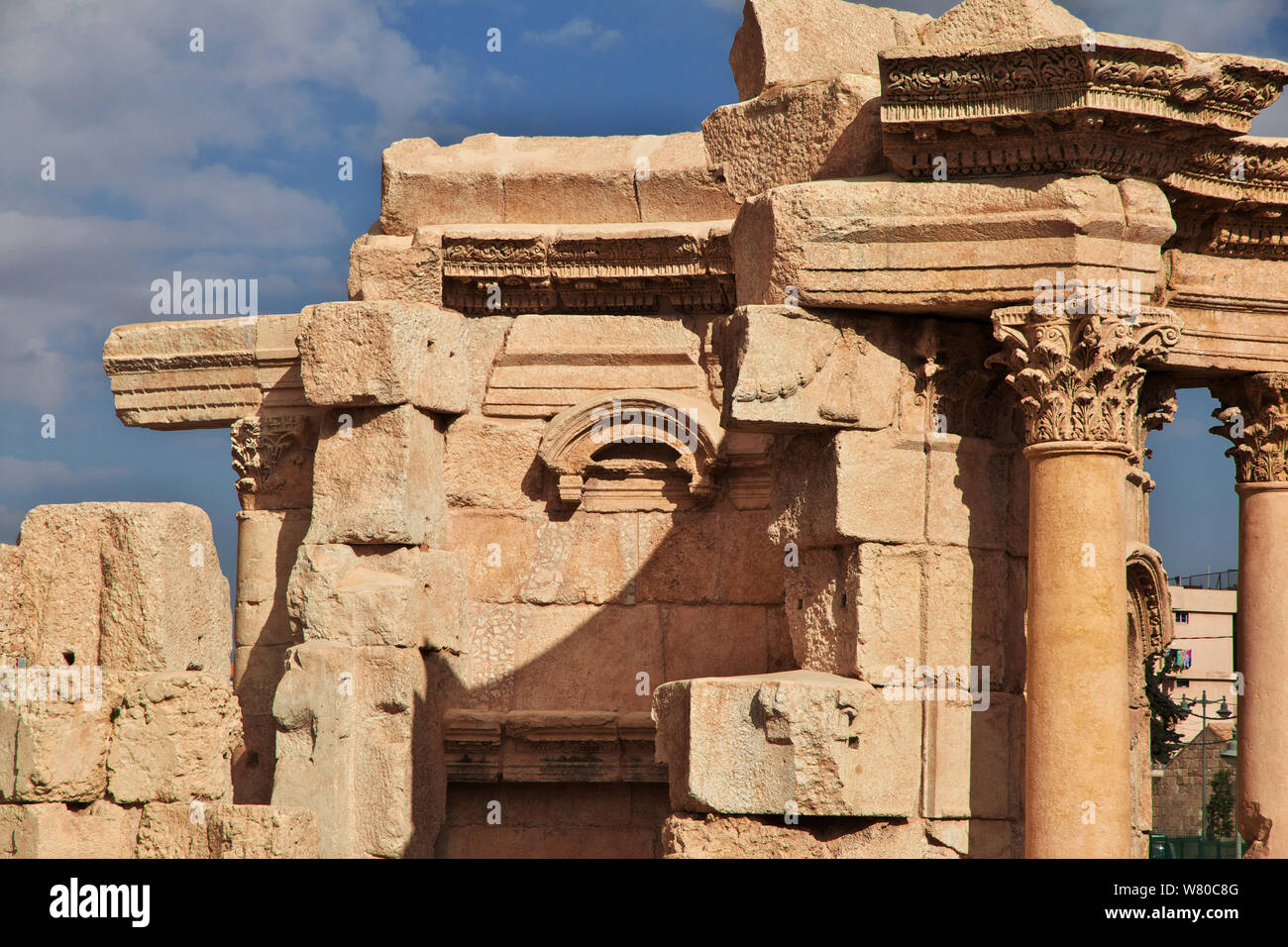 Tempel Der Venus In Baalbek Libanon Stockfotografie Alamy