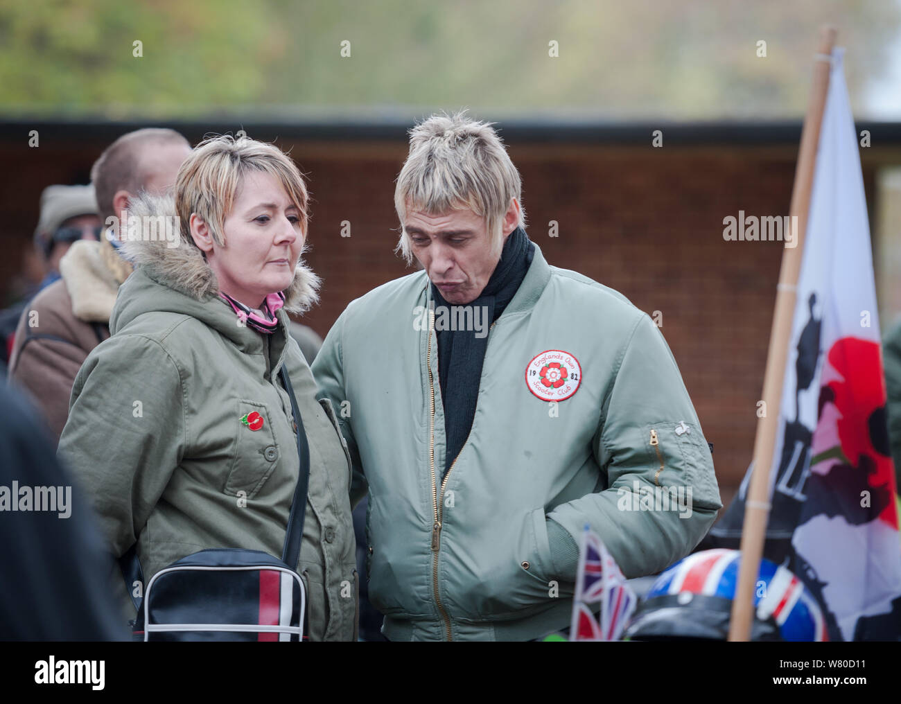 Aal Bach Pub, New Kings Road, Fulham, London, UK. 8. November 2015. Bis zu tausend Roller Fahrer versammeln sich in West London auf das Gedenken Sunda Stockfoto