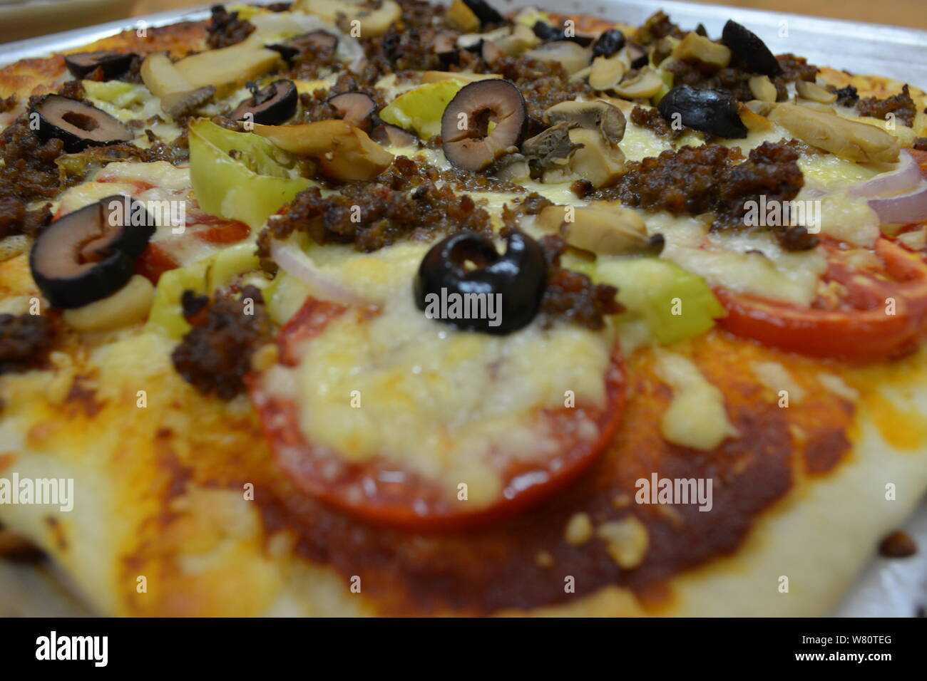 Pizza Stockfoto